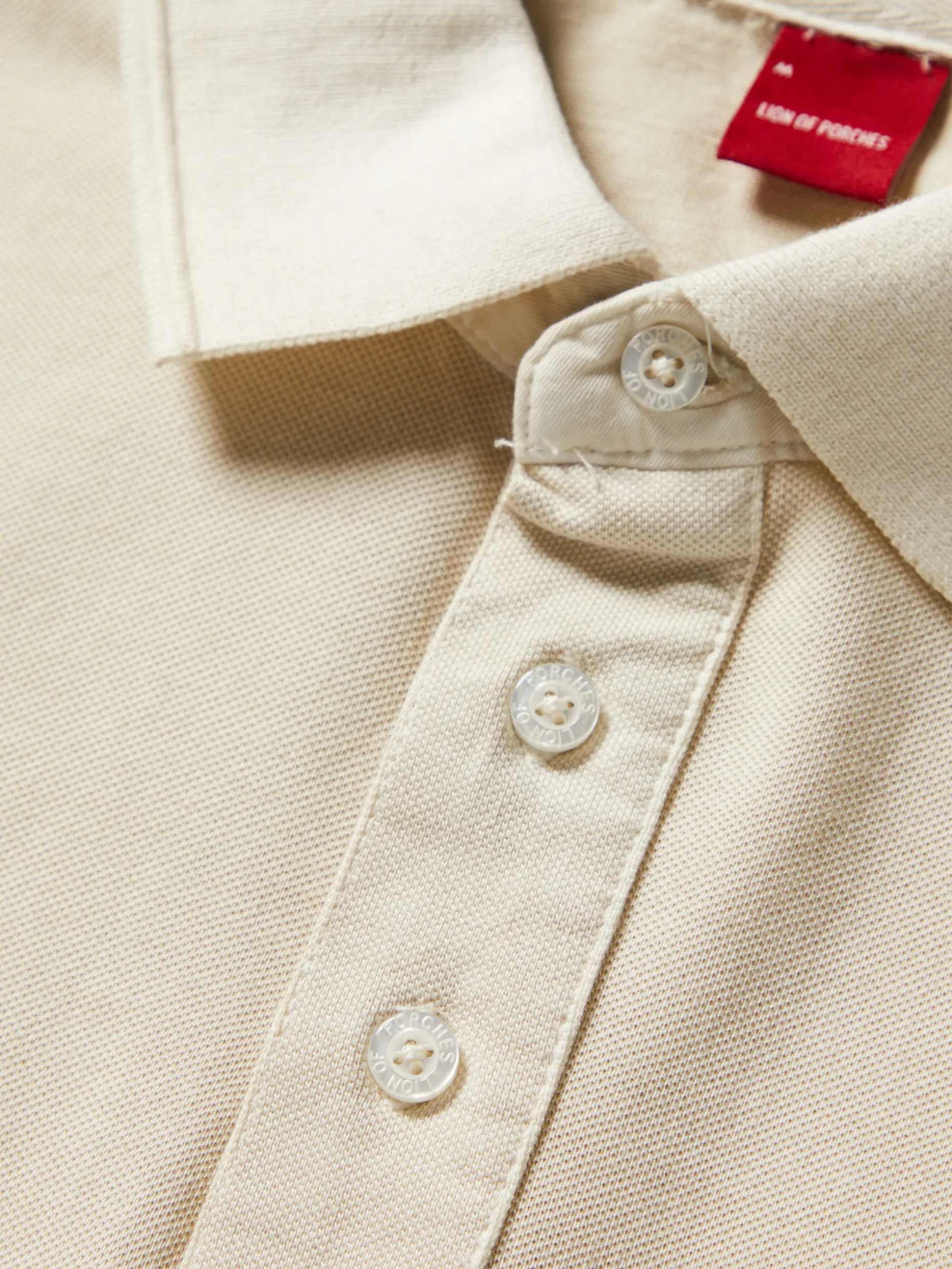 Polo piqué slim fit garment dye|LION OF PORCHES Cheap