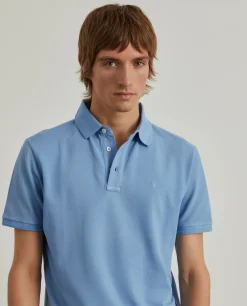 Polo piqué slim fit garment dye|LION OF PORCHES Hot