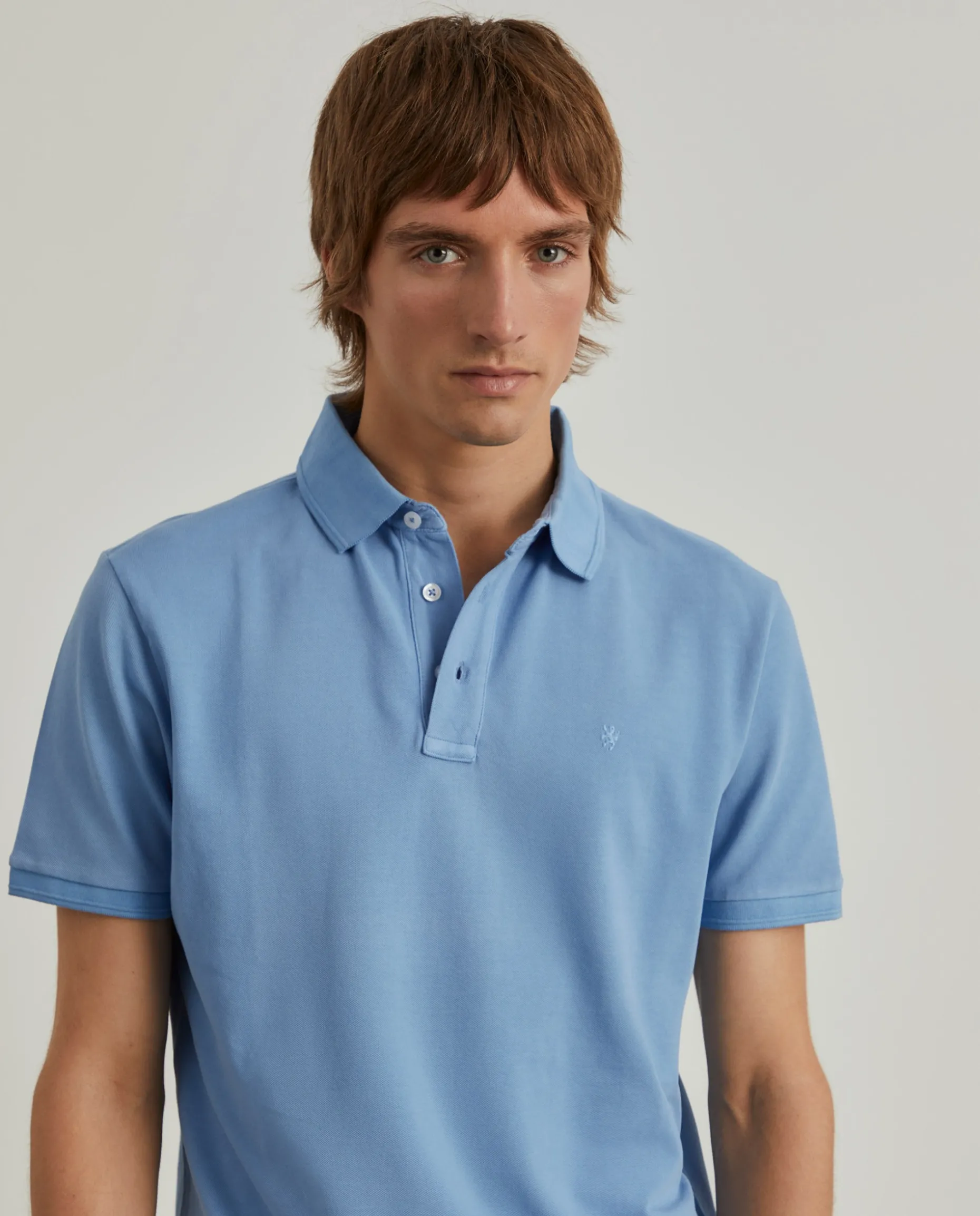 Polo piqué slim fit garment dye|LION OF PORCHES Hot