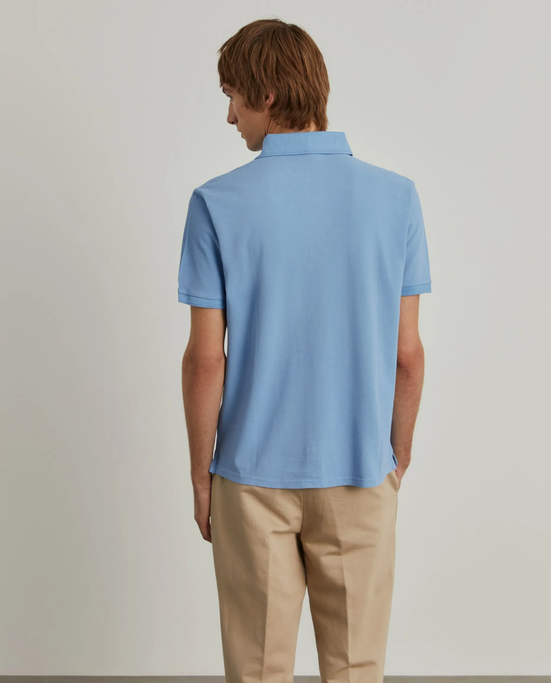 Polo piqué slim fit garment dye|LION OF PORCHES Hot