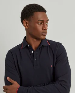 Polo piqué slim fit manga comprida|LION OF PORCHES Discount