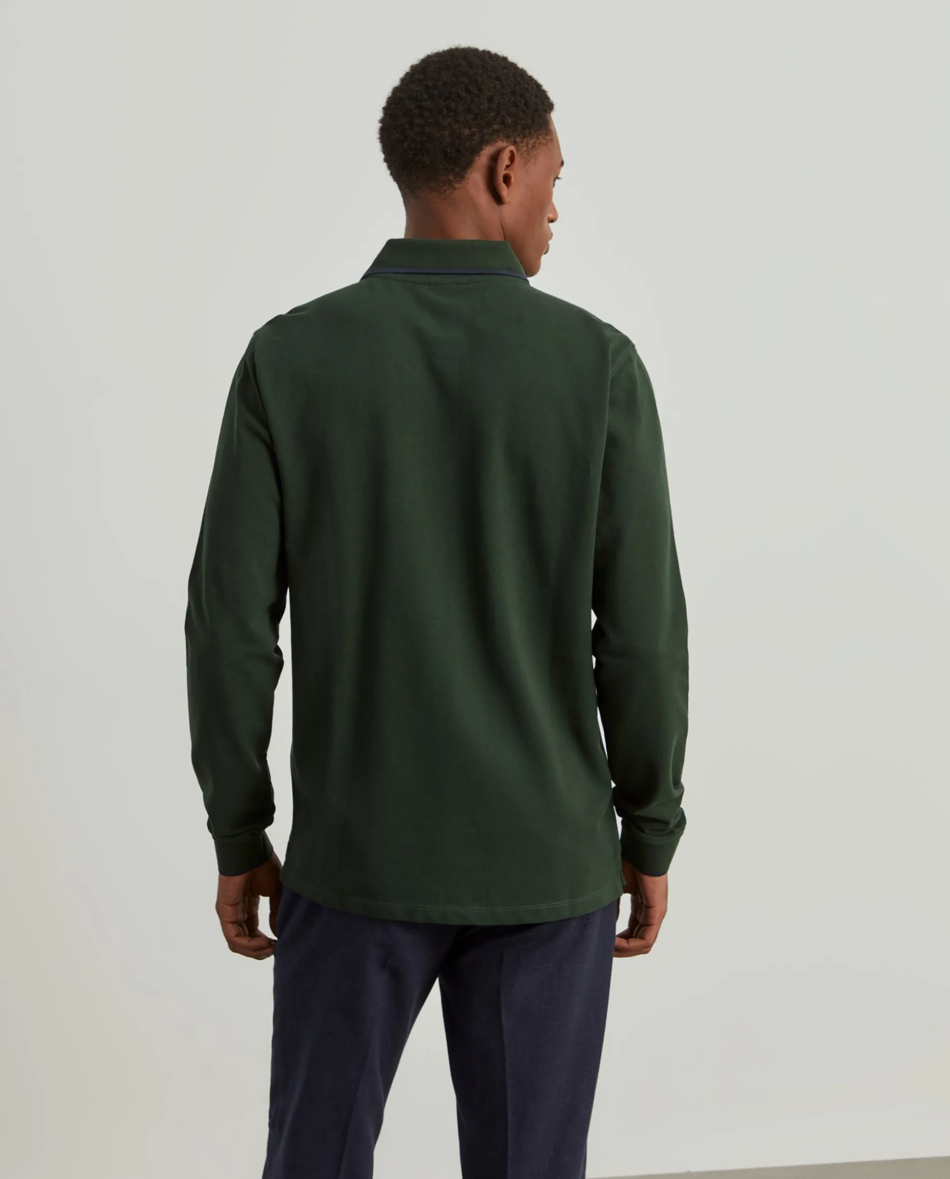 Polo piqué slim fit manga comprida|LION OF PORCHES Fashion