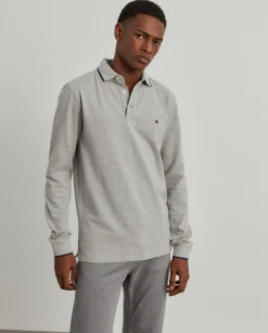 Polo piqué slim fit manga comprida|LION OF PORCHES Shop