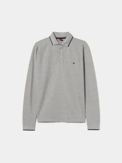Polo piqué slim fit manga comprida|LION OF PORCHES Shop
