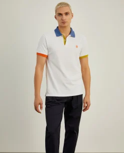 Polo piqué slim fit multicolor|LION OF PORCHES Hot
