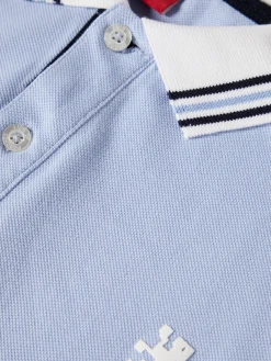 Polo piqué slim fit tricolor|LION OF PORCHES New