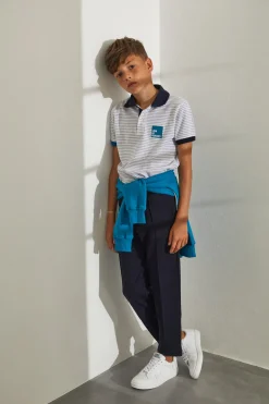 Polo regular fit às riscas|LION OF PORCHES Outlet