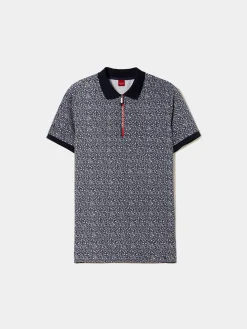 Polo slim fit com padrão de flores|LION OF PORCHES Best