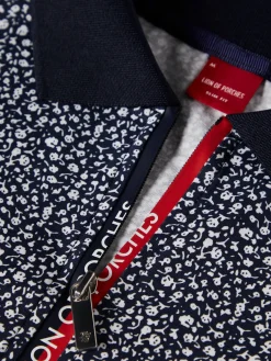 Polo slim fit com padrão de flores|LION OF PORCHES Best
