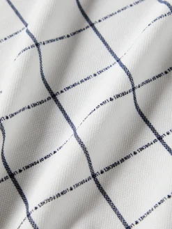 Polo slim fit com padrão quadrados|LION OF PORCHES Hot