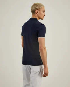 Polo slim fit com riscas a contraste|LION OF PORCHES Cheap