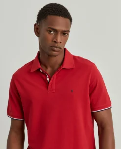 Polo slim fit em algodão|LION OF PORCHES Best Sale