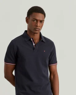 Polo slim fit em algodão|LION OF PORCHES Best Sale