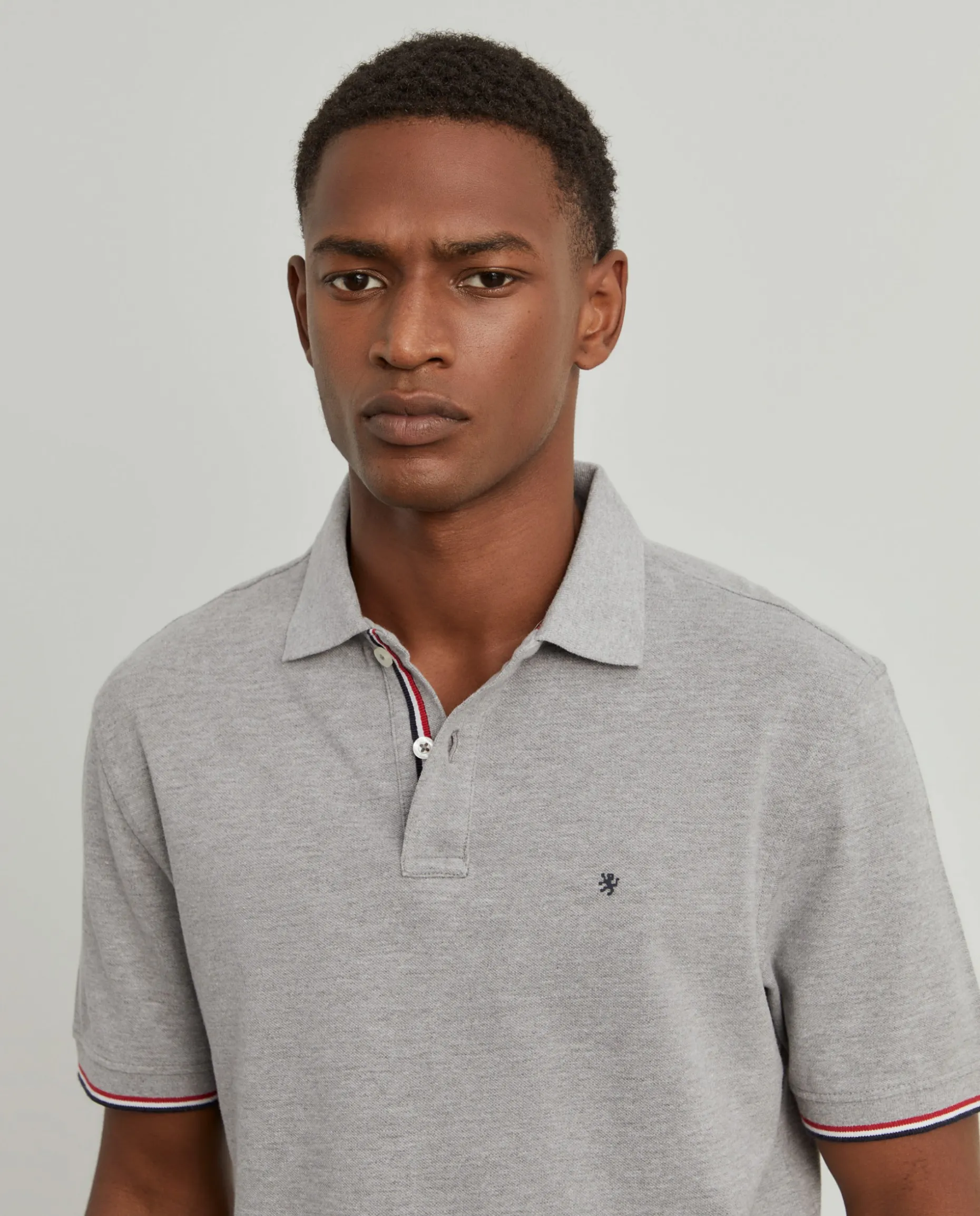 Polo slim fit em algodão|LION OF PORCHES Flash Sale