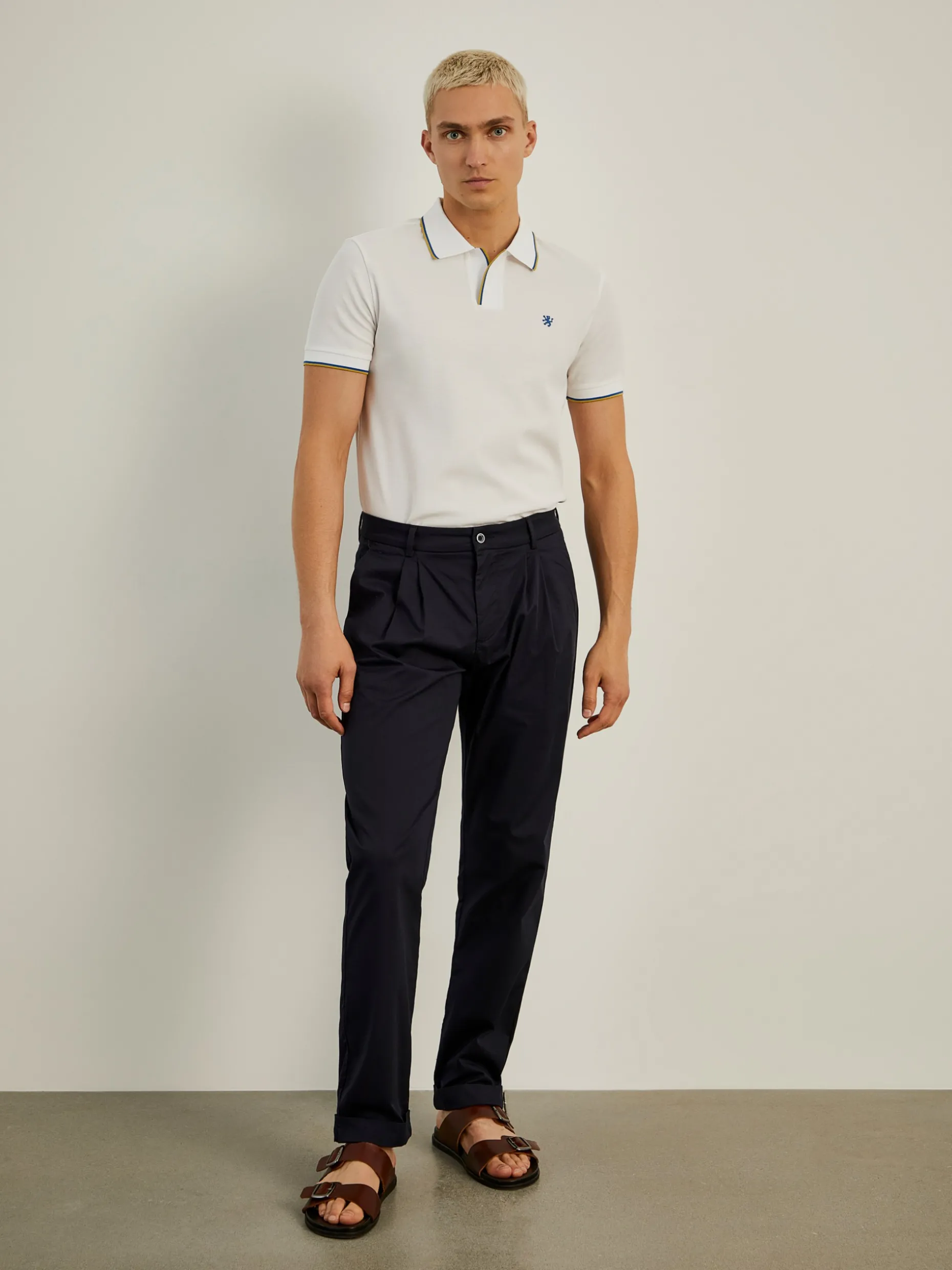 Polo slim fit sem botões|LION OF PORCHES Clearance