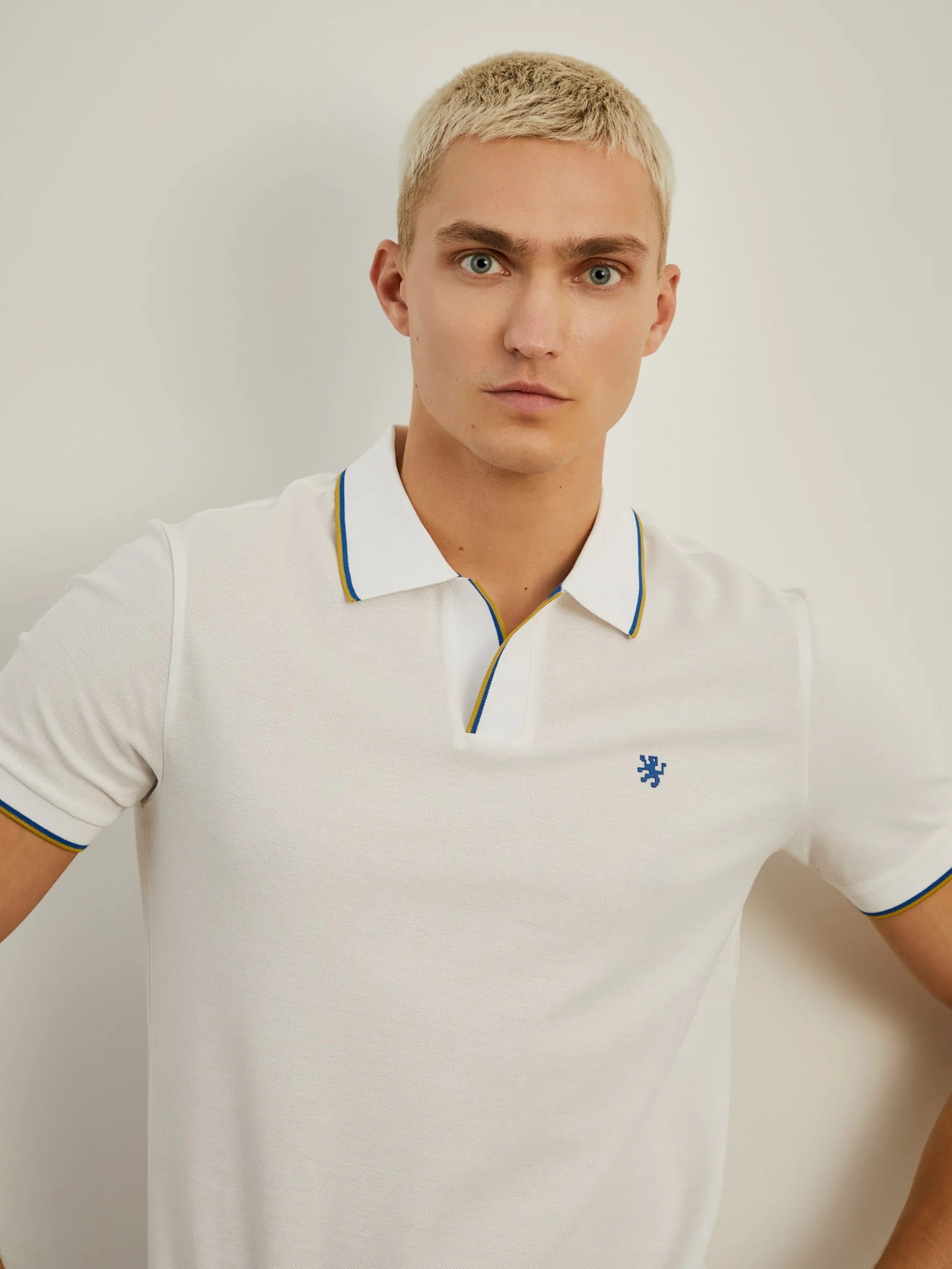 Polo slim fit sem botões|LION OF PORCHES Clearance