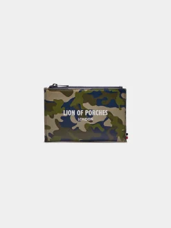 Porta-moedas para homem com fecho, estampado e padrão|LION OF PORCHES Best Sale