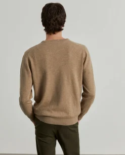Pullover de lã decote em V|LION OF PORCHES Hot