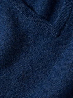 Pullover de lã decote em V|LION OF PORCHES New