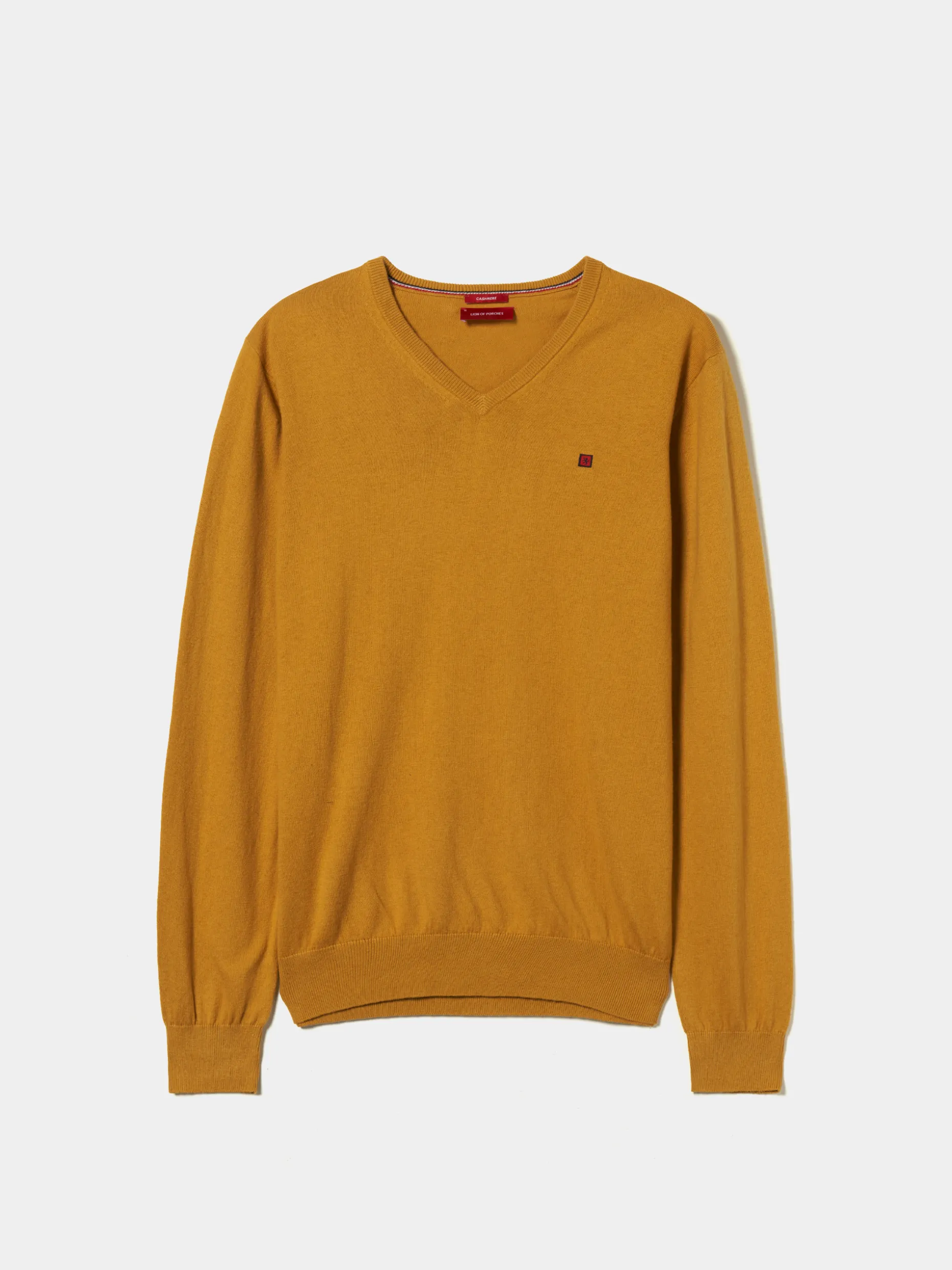 Pullover decote em V algodão e caxemira|LION OF PORCHES Store