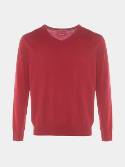 Pullover decote em V algodão e caxemira|LION OF PORCHES Shop