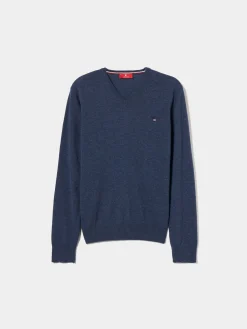 Pullover decote em V mistura de lã|LION OF PORCHES Hot