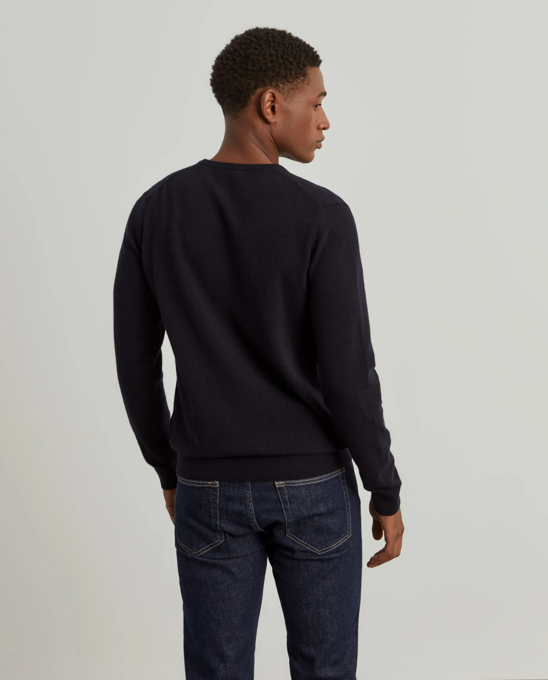 Pullover decote em V mistura de lã|LION OF PORCHES Best Sale