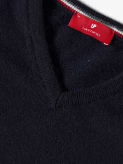 Pullover decote em V mistura de lã|LION OF PORCHES Best Sale