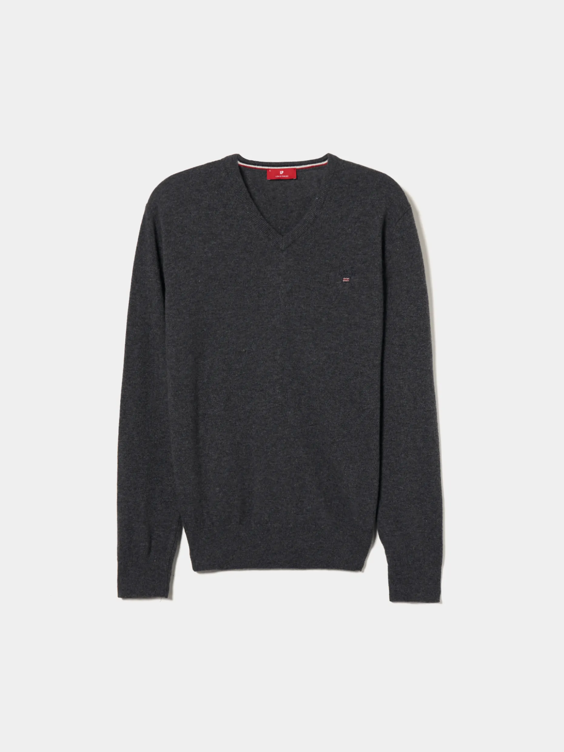 Pullover decote em V mistura de lã|LION OF PORCHES Fashion