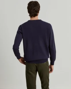 Pullover decote redondo em lã|LION OF PORCHES Flash Sale