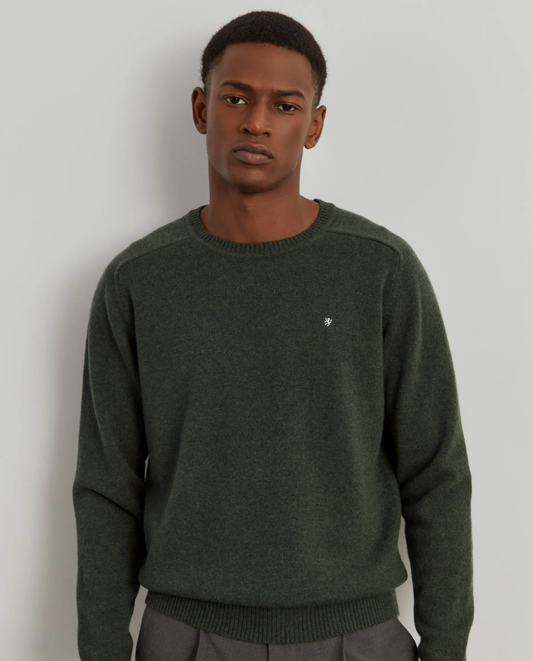 Pullover decote redondo em lã|LION OF PORCHES Store