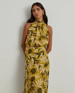 Saia comprida padrão tropical|LION OF PORCHES Fashion