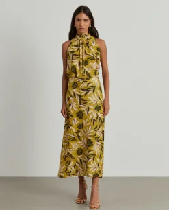 Saia comprida padrão tropical|LION OF PORCHES Fashion