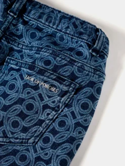 Saia denim com monograma|LION OF PORCHES Hot