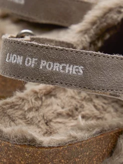 Sandálias com pelo|LION OF PORCHES New
