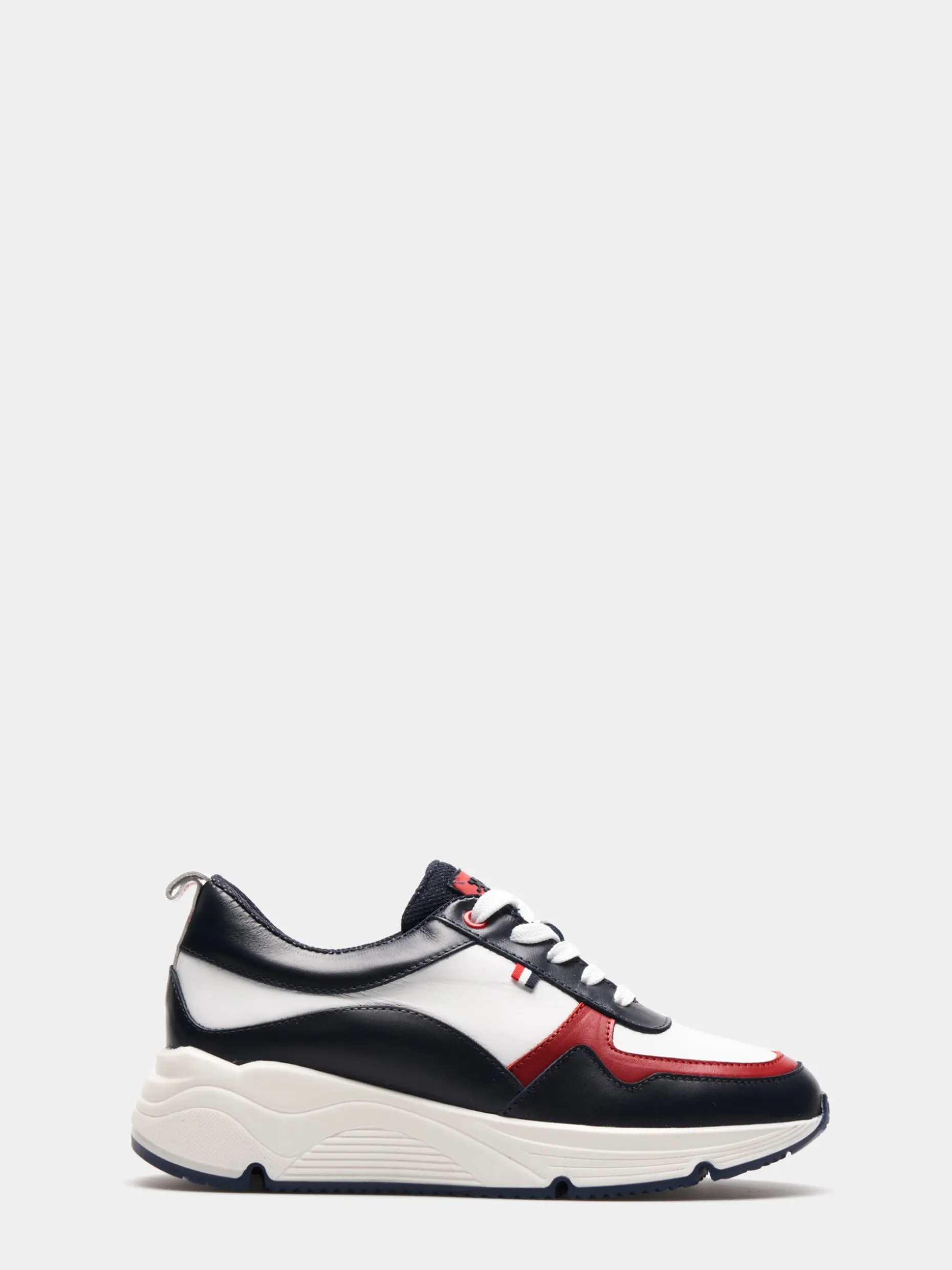 Sapatilha tricolor em pele|LION OF PORCHES Store