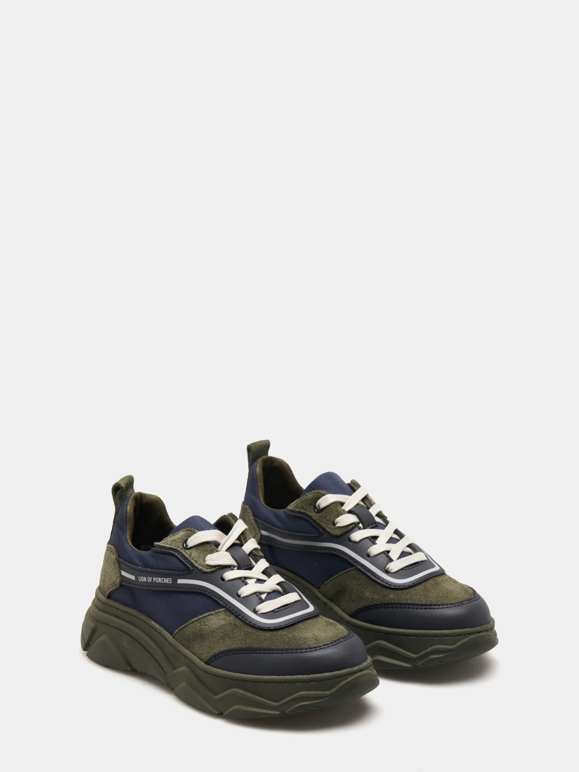 Sapatilhas bicolor com cordões|LION OF PORCHES Discount