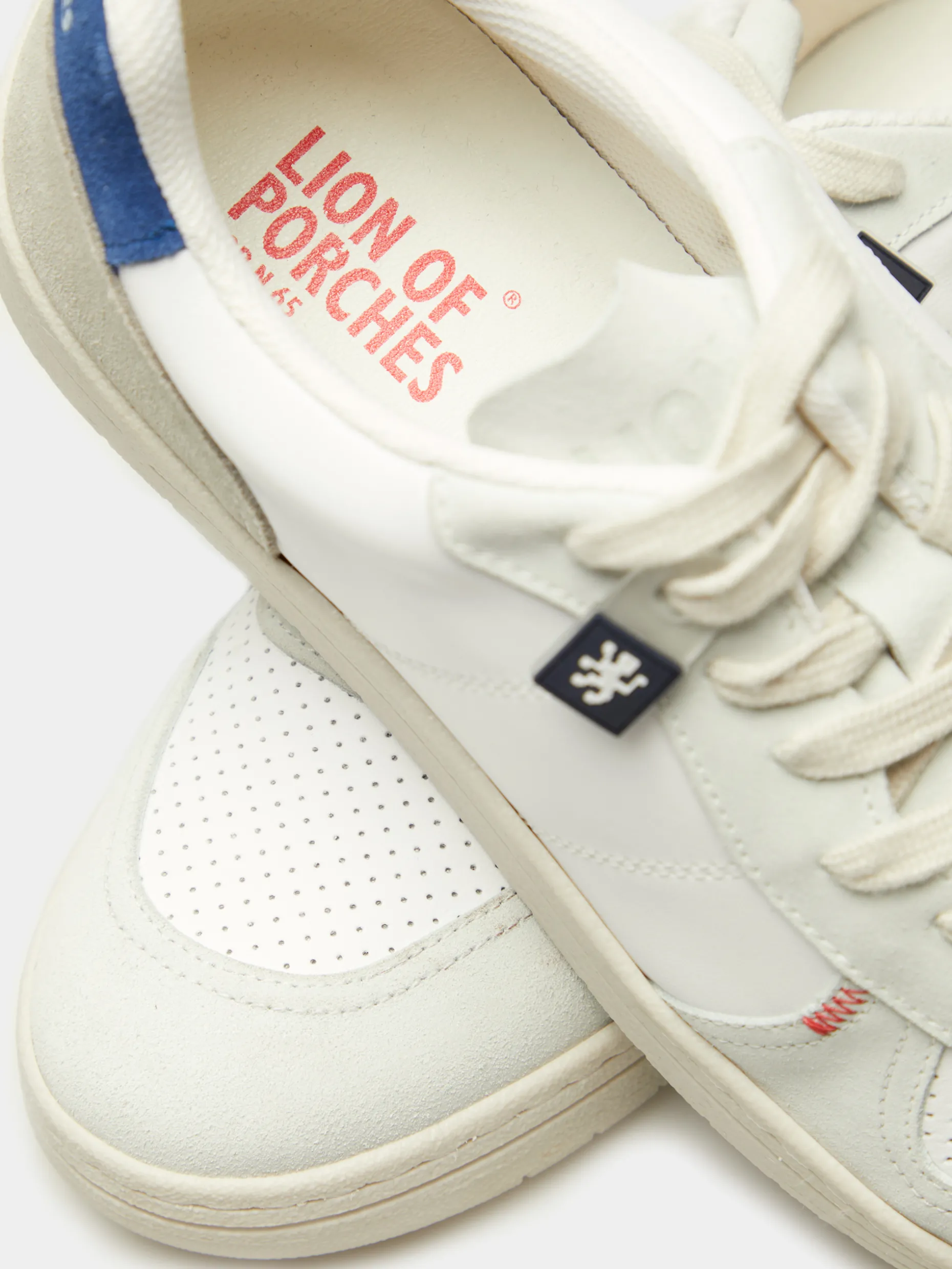 Sapatilhas combinadas em pele|LION OF PORCHES Sale