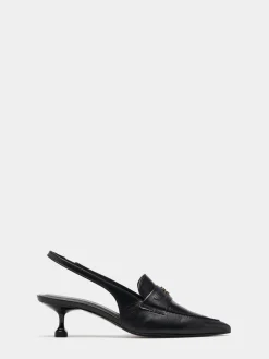 Sapatos mules com tacão kitten|LION OF PORCHES Cheap