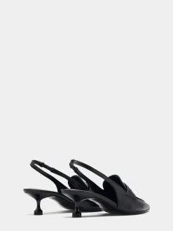 Sapatos mules com tacão kitten|LION OF PORCHES Cheap