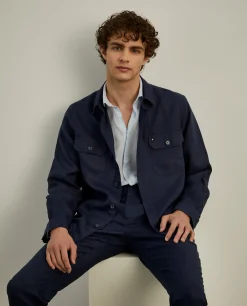 Sobrecamisa com bolsos 100% linho|LION OF PORCHES New