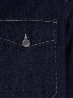 Sobrecamisa para homem regular fit em denim e com bolsos|LION OF PORCHES Shop