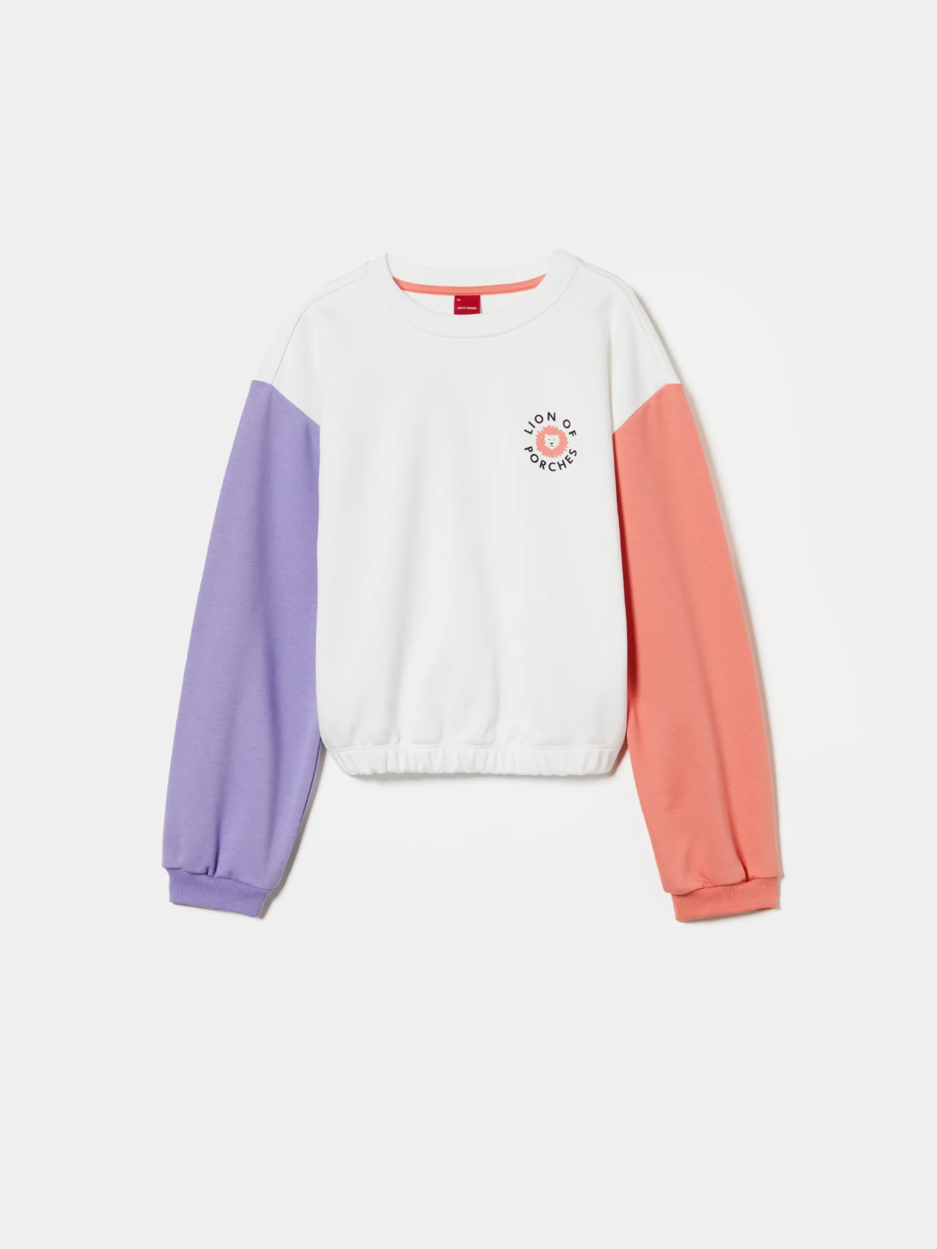 Sweater colorblock em algodão|LION OF PORCHES Sale