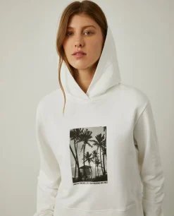 Sweater com capuz e estampado tropical|LION OF PORCHES Cheap