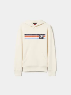 Sweater com capuz e estampado|LION OF PORCHES Cheap