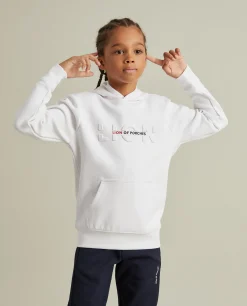 Sweater com capuz e logotipo|LION OF PORCHES Sale