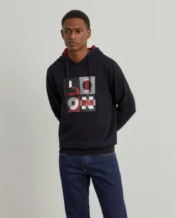 Sweater com estampado e capuz|LION OF PORCHES Discount