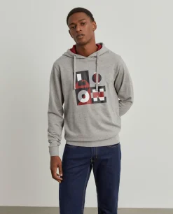 Sweater com estampado e capuz|LION OF PORCHES Best Sale