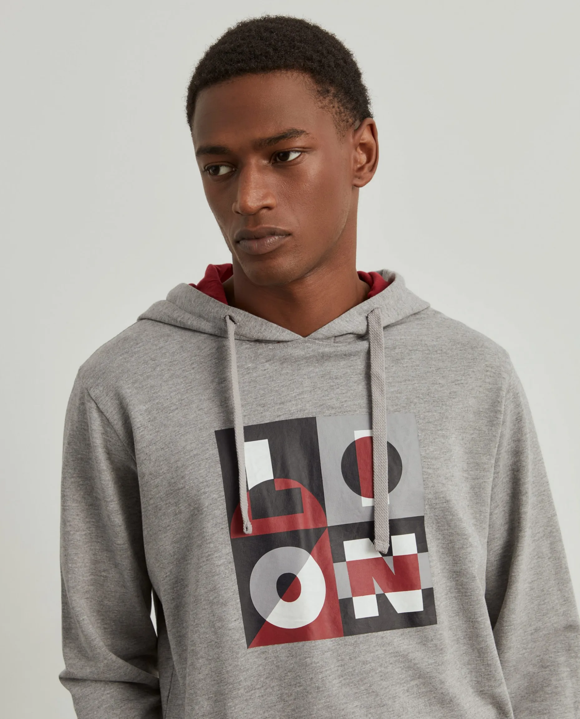 Sweater com estampado e capuz|LION OF PORCHES Best Sale
