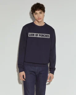 Sweater com estampado e interior polar|LION OF PORCHES Cheap
